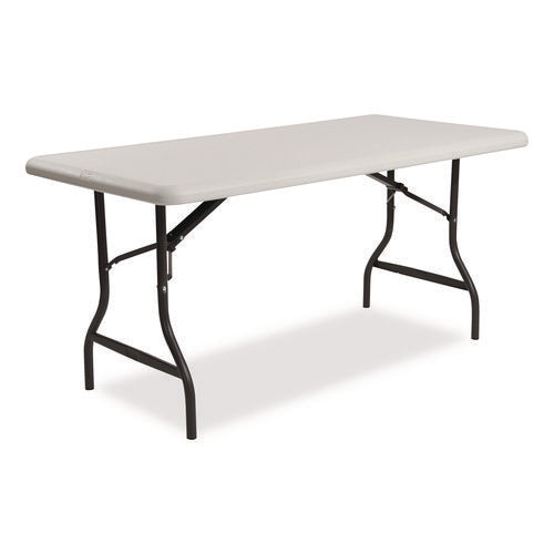 Image of Iceberg IndestrucTable Industrial Folding Table, Rectangular, 60" x 30" x 29", Platinum