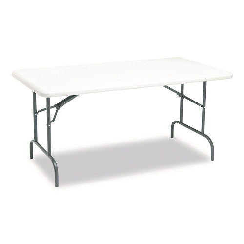 Image of Iceberg IndestrucTable Industrial Folding Table, Rectangular, 60" x 30" x 29", Platinum