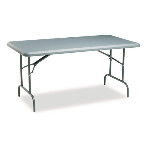 Image of Iceberg IndestrucTable Industrial Folding Table, Rectangular, 60" x 30" x 29", Charcoal
