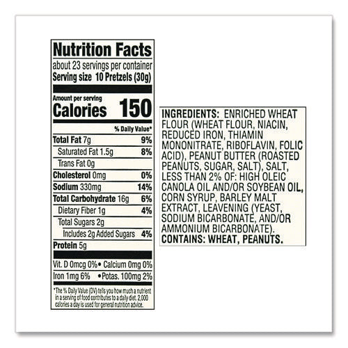 Image of HK Anderson Peanut Butter Filled Pretzel Nuggets, 44 Oz Canister