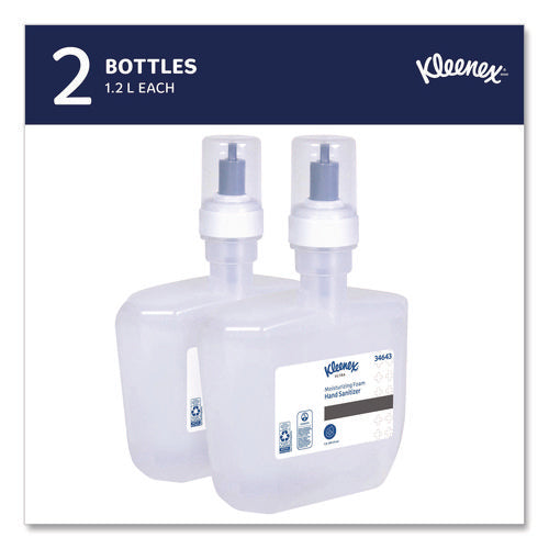 Image of Scott® Super Moisturizing Foam Hand Sanitizer, 1,200 mL Cassette, Unscented, 2/Carton