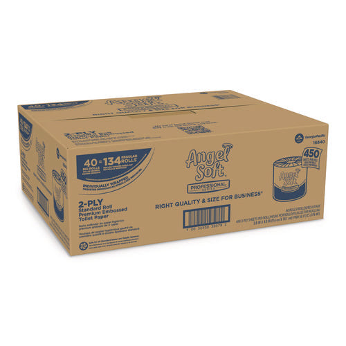 Image of Georgia Pacific® Professional Angel Soft Ps Premium Bathroom Tissue, Septic Safe, 2-Ply, White, 450 Sheets/roll, 40 Rolls/carton