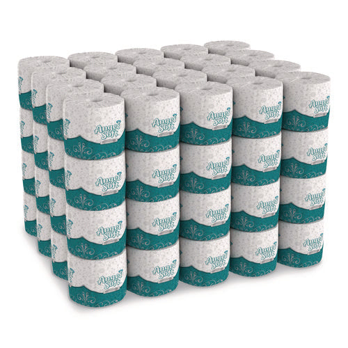 Image of Georgia Pacific® Professional Angel Soft Ps Premium Bathroom Tissue, Septic Safe, 2-Ply, White, 450 Sheets/roll, 80 Rolls/carton