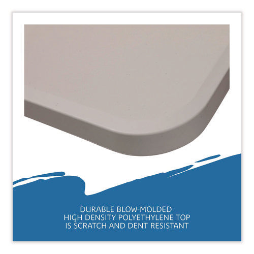 Image of Iceberg IndestrucTable Classic Bi-Folding Table, Rectangular, 60" x 30" x 29", Platinum