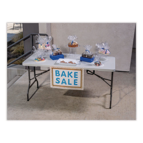 Image of Iceberg IndestrucTable Classic Bi-Folding Table, Rectangular, 60" x 30" x 29", Platinum