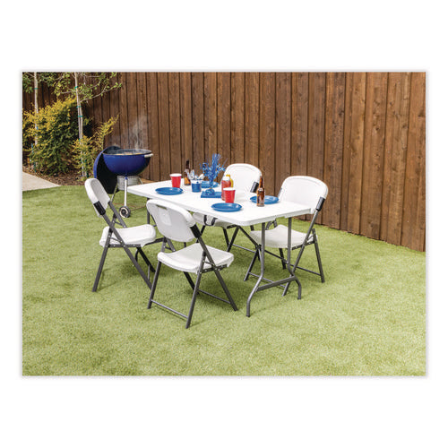 Image of Iceberg IndestrucTable Classic Bi-Folding Table, Rectangular, 60" x 30" x 29", Platinum