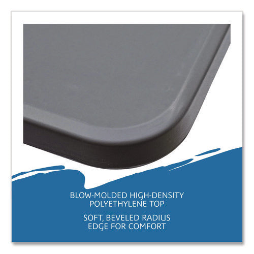 Image of Iceberg IndestrucTable Classic Bi-Folding Table, Rectangular, 30" x 72" x 29", Charcoal