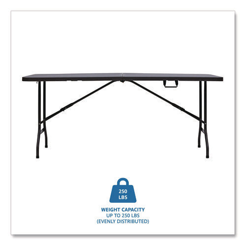 Image of Iceberg IndestrucTable Classic Bi-Folding Table, Rectangular, 30" x 72" x 29", Charcoal