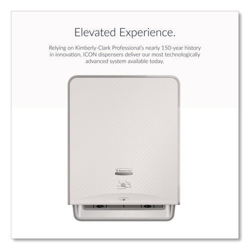 Image of Kimberly-Clark Professional ICON Automatic Roll Towel Dispenser, 20.12 x 16.37 x 13.5, White Mosaic