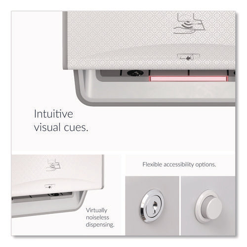 Image of Kimberly-Clark Professional ICON Automatic Roll Towel Dispenser, 20.12 x 16.37 x 13.5, White Mosaic