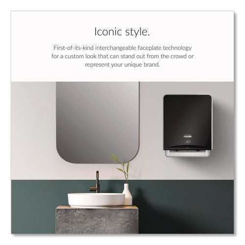 Image of Kimberly-Clark Professional ICON Automatic Roll Towel Dispenser, 20.12 x 16.37 x 13.5, Black Mosaic
