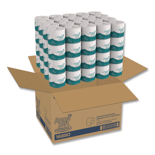 Image of Georgia Pacific® Professional Angel Soft Ps Premium Bathroom Tissue, Septic Safe, 2-Ply, White, 450 Sheets/roll, 80 Rolls/carton