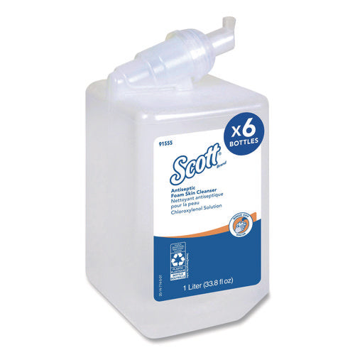 Image of Scott® Antiseptic Foam Skin Cleanser Refill, Unscented, 1,000 mL, 6/Carton