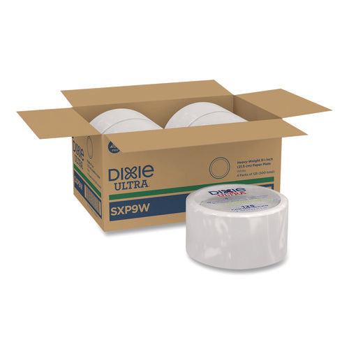 Image of Dixie® Ultra® Heavy-Weight Paper Plates, 8.5" dia, 125/Pack, 4 Packs/Carton