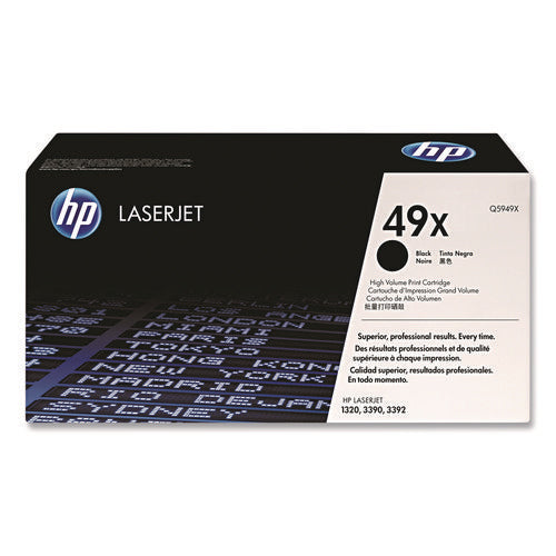 Image of HP HP 49x, (q5949x) High-Yield Black Original Laserjet Toner Cartridge