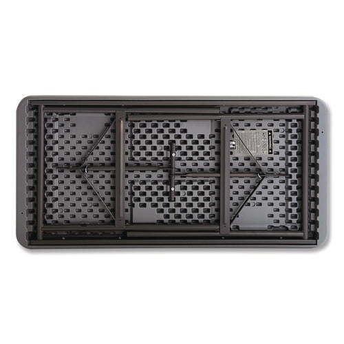 Image of Iceberg IndestrucTable Commercial Folding Table, Rectangular, 48" x 24" x 29", Charcoal Top, Charcoal Base/Legs