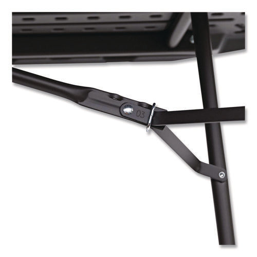 Image of Iceberg IndestrucTable Commercial Folding Table, Rectangular, 72" x 30" x 29", Charcoal Top, Charcoal Base/Legs