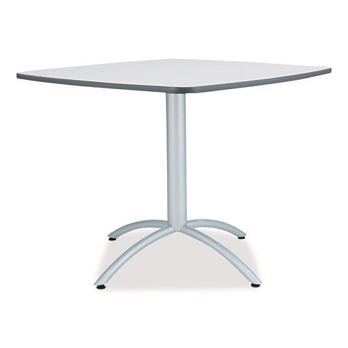 Image of Iceberg CafeWorks Cafe-Height Table, Square, 36" x 36" x 30", Gray/Silver