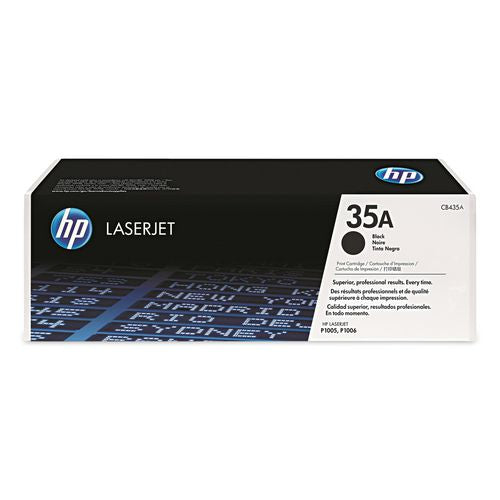 Image of HP HP 35a, (cb435a) Black Original Laserjet Toner Cartridge
