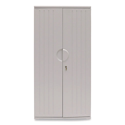 Image of Iceberg Rough n Ready Storage Cabinet, Four-Shelf, 36w x 22d x 72h, Platinum