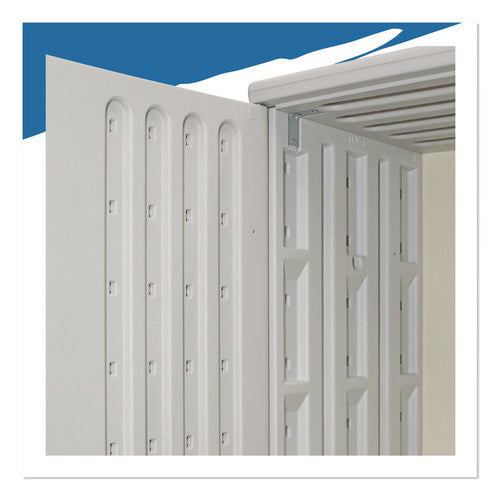 Image of Iceberg Rough n Ready Storage Cabinet, Four-Shelf, 36w x 22d x 72h, Platinum