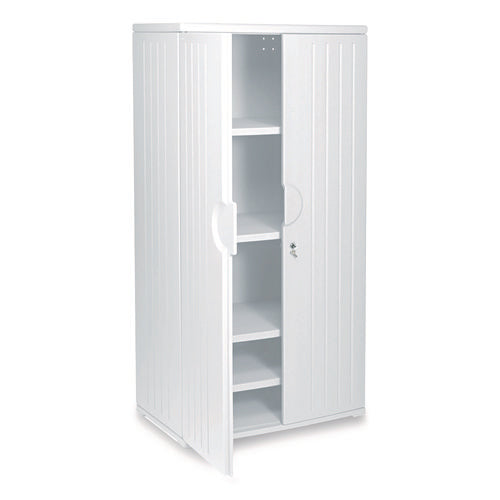Image of Iceberg Rough n Ready Storage Cabinet, Four-Shelf, 36w x 22d x 72h, Platinum