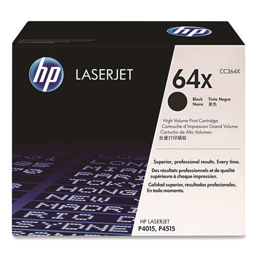 Image of HP HP 64x, (cc364x) High-Yield Black Original Laserjet Toner Cartridge