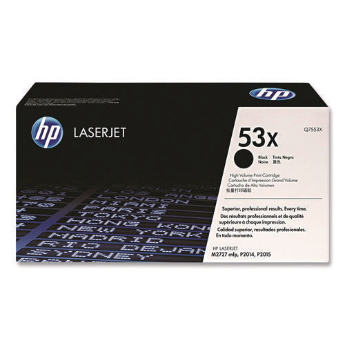 Image of HP HP 53x, (q7553x) High-Yield Black Original Laserjet Toner Cartridge