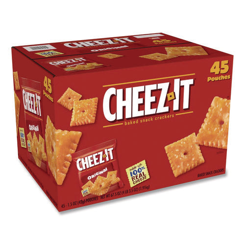 Image of Sunshine® Cheez-It Crackers, Original, 1.5 Oz Pack, 45 Packs/carton