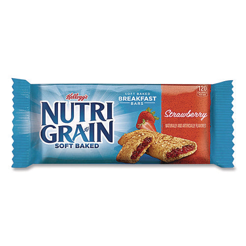 Image of Kellogg's® Nutri-Grain Soft Baked Breakfast Bars, Strawberry, Indv Wrapped 1.3 Oz Bar, 16/box
