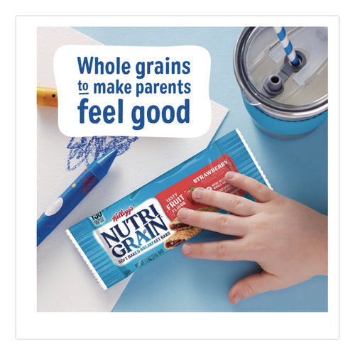Image of Kellogg's® Nutri-Grain Soft Baked Breakfast Bars, Strawberry, 1.3 oz, 8/Box