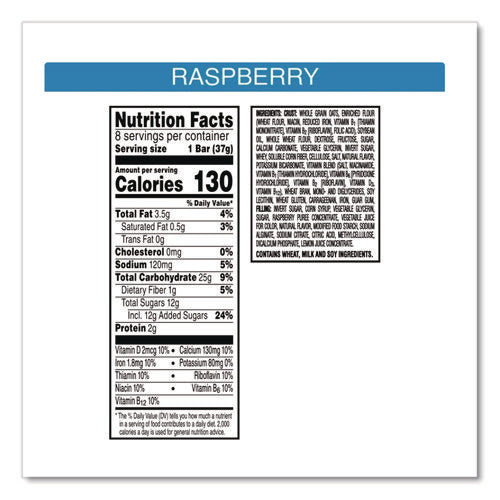 Image of Kellogg's® Nutri-Grain Soft Baked Breakfast Bars, Raspberry, Indv Wrapped 1.3 Oz Bar, 16/box