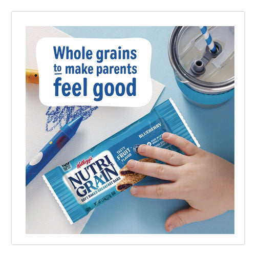Image of Kellogg's® Nutri-Grain Soft Baked Breakfast Bars, Blueberry, Indv Wrapped 1.3 Oz Bar, 16/box