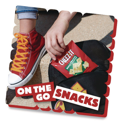 Image of Sunshine® Cheez-It Crackers, 1.5 Oz Single-Serving Snack Bags, White Cheddar, 8/box
