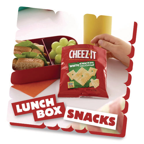 Image of Sunshine® Cheez-It Crackers, 1.5 Oz Single-Serving Snack Bags, White Cheddar, 8/box