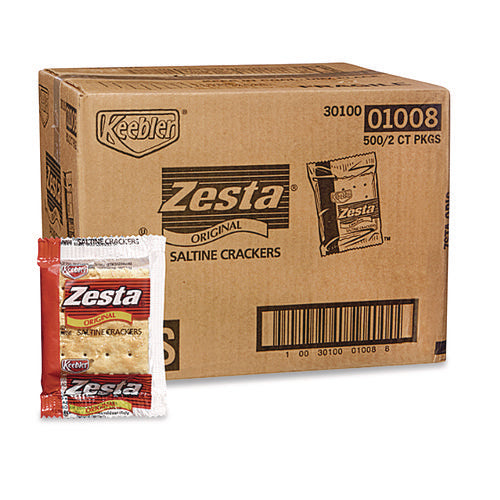 Image of Keebler® Zesta, Individually Wrapped, Saltine, 500/Carton