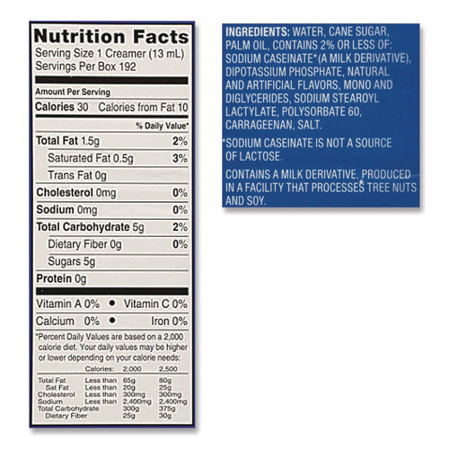 Image of International Delight® Flavored Liquid Non-Dairy Coffee Creamer, French Vanilla, 0.44 oz Mini Cups, 24/Box