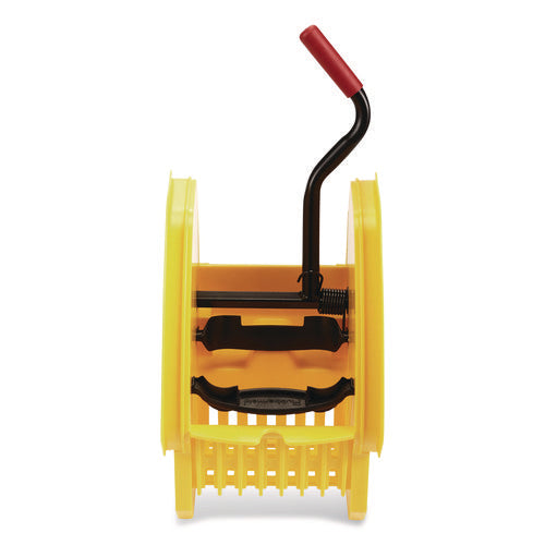 Image of Rubbermaid® Commercial Wavebrake 2.0 Wringer, Down-Press, Plastic, Yellow
