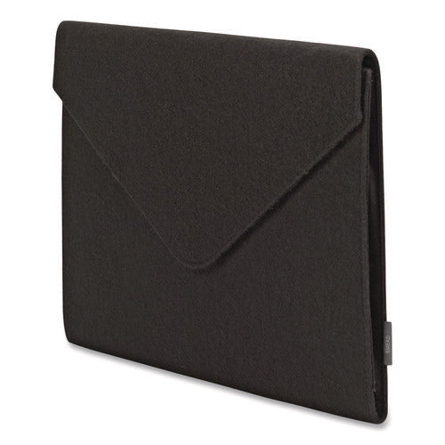 Image of Smead Soft Touch Cloth Expanding Files, 2" Expansion, 1 Section, Snap Closure, Letter Size, Black