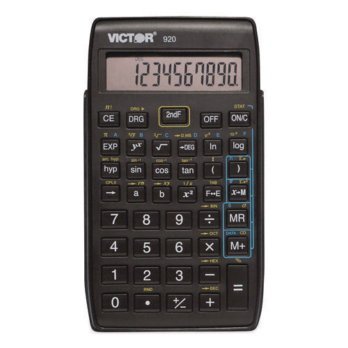 Image of Victor® 920 Compact Scientific Calculator with Hinged Case, 10-Digit LCD