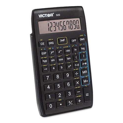 Image of Victor® 920 Compact Scientific Calculator with Hinged Case, 10-Digit LCD