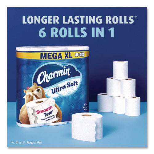 Image of Charmin® Ultra Soft Bathroom Tissue, Septic-Safe, 2-Ply, White, 336 Sheets/Roll, 18 Rolls/Carton