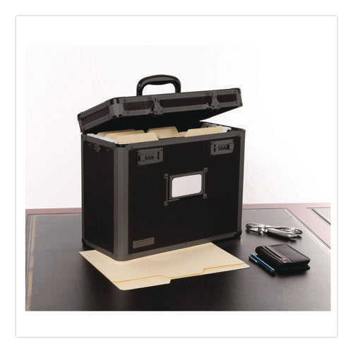 Image of Vaultz® Locking Personal File Tote, Letter, 7.25 X 13.75 X 12.5, Tactical Black
