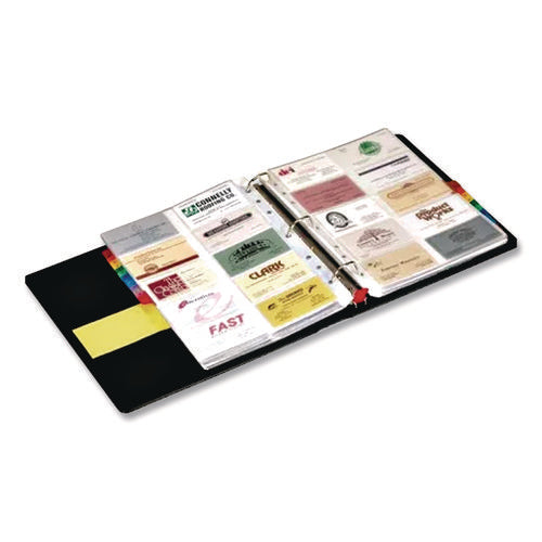 Image of Cardinal® Poly Business Card Refill Pages, Clear, 20 Cards/Sheet, 10 Sheets/Pack