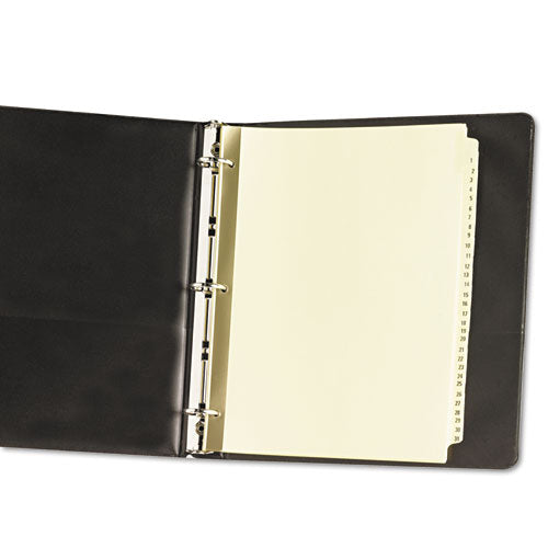 Image of Avery® Preprinted Laminated Tab Dividers with Gold Reinforced Binding Edge, 31-Tab, 1 to 31, 11 x 8.5, Buff, 1 Set