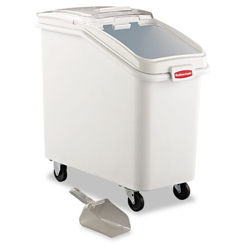 Image of Rubbermaid® Commercial ProSave Mobile Ingredient Bin, 26.18 gal, 15.5 x 29.5 x 28, White, Plastic