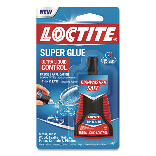 Image of Loctite® Ultra Liquid Control Super Glue, 0.14 Oz, Dries Clear