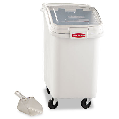 Image of Rubbermaid® Commercial ProSave Mobile Ingredient Bin, 26.18 gal, 15.5 x 29.5 x 28, White, Plastic