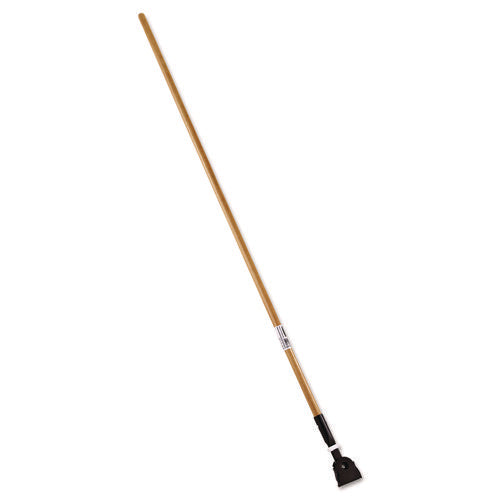 Image of Rubbermaid® Commercial Snap-On Hardwood Dust Mop Handle, 1.5" dia x 60", Natural