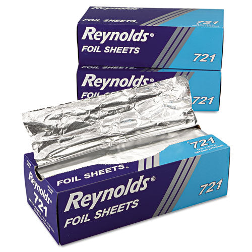 Image of Reynolds Wrap® Interfolded Aluminum Foil Sheets, 10.75 x 12, 500/Box, 6 Boxes/Carton